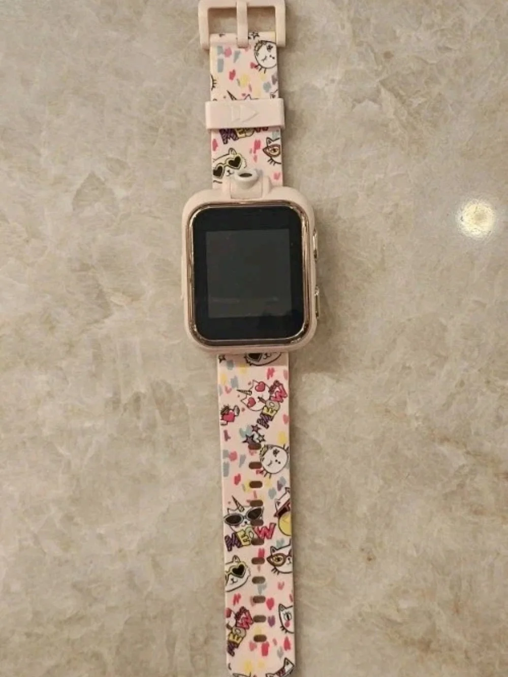 iTouch Playzoom Kids Smartwatch Camera  Games Model 13068 Blush Meow Cat Pattern